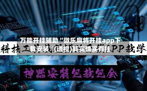 万能开挂辅助“微乐麻将开挂app下载安装”(透视)其实确实有挂-第3张图片