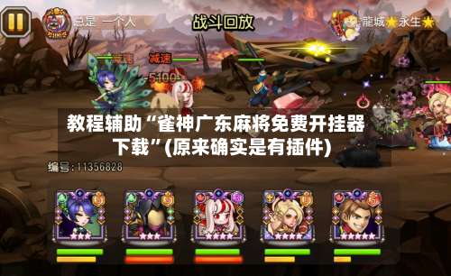 教程辅助“雀神广东麻将免费开挂器下载”(原来确实是有插件)-第2张图片