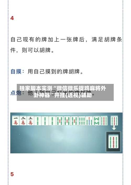 独家脚本实测“微信微乐捉鸡麻将外卦神器	”开挂(透视)辅助-第1张图片