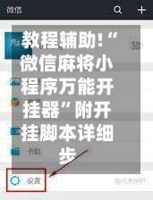 教程辅助!“微信麻将小程序万能开挂器	”附开挂脚本详细步-第1张图片
