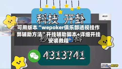可用版本“wepoker俱乐部透视挂作弊辅助方法	”开挂辅助脚本+详细开挂安装教程-第2张图片