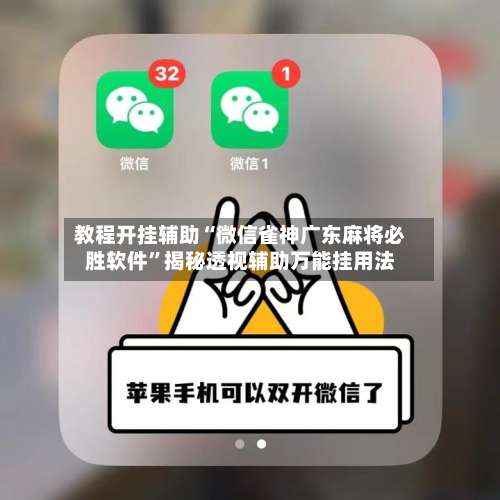 教程开挂辅助“微信雀神广东麻将必胜软件”揭秘透视辅助万能挂用法-第3张图片