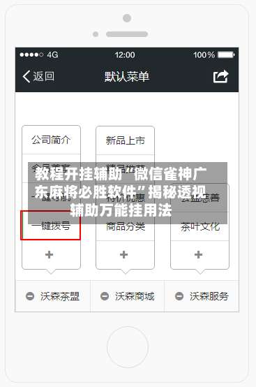 教程开挂辅助“微信雀神广东麻将必胜软件	”揭秘透视辅助万能挂用法-第1张图片