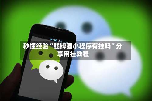 秒懂经验“赣牌圈小程序有挂吗	”分享用挂教程-第1张图片