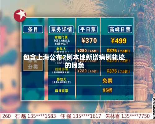 包含上海公布2例本地新增病例轨迹的词条-第3张图片