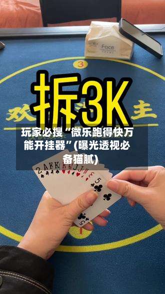 玩家必搜“微乐跑得快万能开挂器	”(曝光透视必备猫腻)-第3张图片