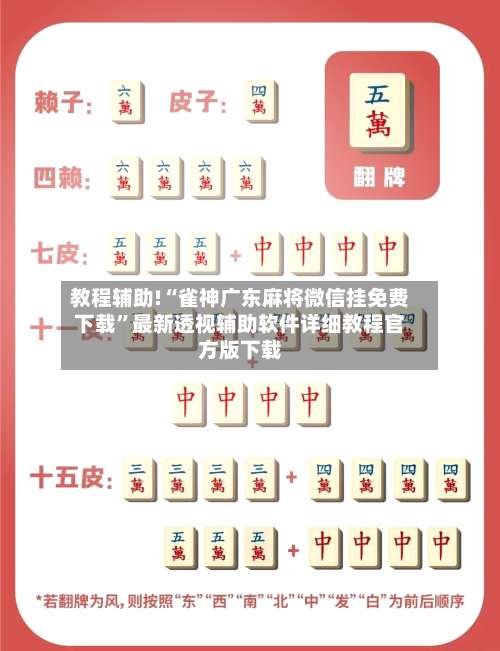 教程辅助!“雀神广东麻将微信挂免费下载”最新透视辅助软件详细教程官方版下载-第1张图片