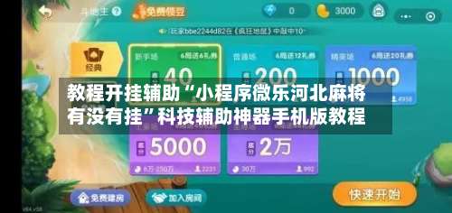 教程开挂辅助“小程序微乐河北麻将有没有挂”科技辅助神器手机版教程-第1张图片