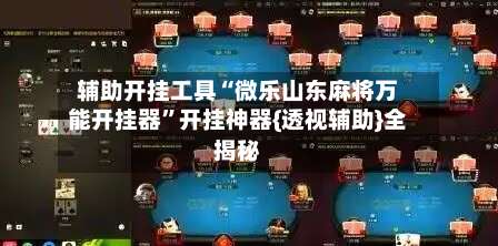 辅助开挂工具“微乐山东麻将万能开挂器”开挂神器{透视辅助}全揭秘-第2张图片