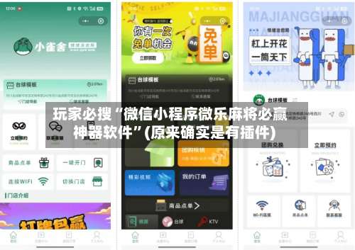 玩家必搜“微信小程序微乐麻将必赢神器软件”(原来确实是有插件)-第2张图片