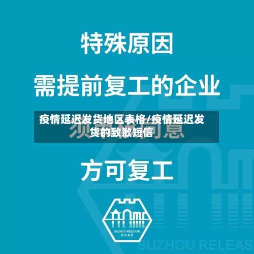 疫情延迟发货地区表格/疫情延迟发货的致歉短信-第3张图片