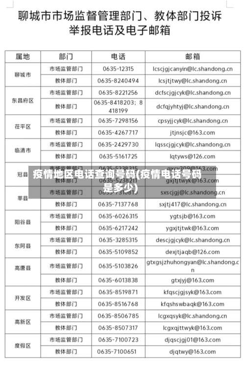 疫情地区电话查询号码(疫情电话号码是多少)-第2张图片