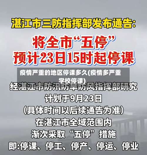 疫情严重的地区停课多久(疫情多严重学校停课)-第1张图片