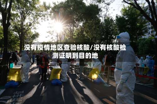 没有疫情地区查验核酸/没有核酸检测证明到目的地-第3张图片