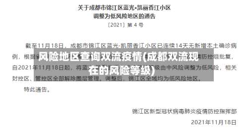 风险地区查询双流疫情(成都双流现在的风险等级)-第3张图片