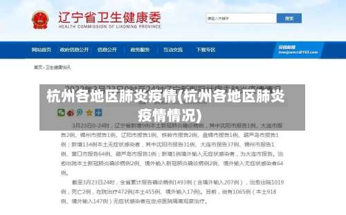 杭州各地区肺炎疫情(杭州各地区肺炎疫情情况)-第1张图片