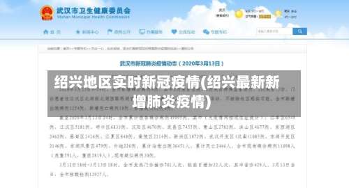 绍兴地区实时新冠疫情(绍兴最新新增肺炎疫情)-第1张图片