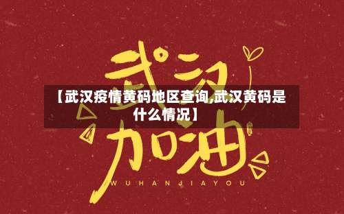【武汉疫情黄码地区查询,武汉黄码是什么情况】-第1张图片
