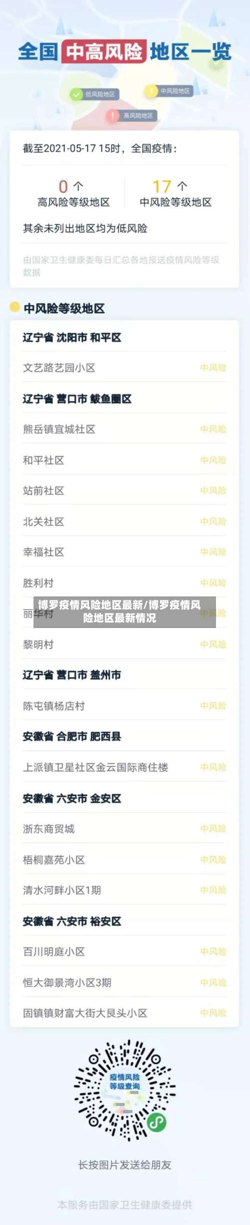 博罗疫情风险地区最新/博罗疫情风险地区最新情况-第1张图片
